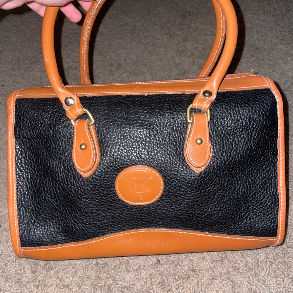 Dooney & Bourke Black and Tan Shoulder Bag - Picture 4 of 4